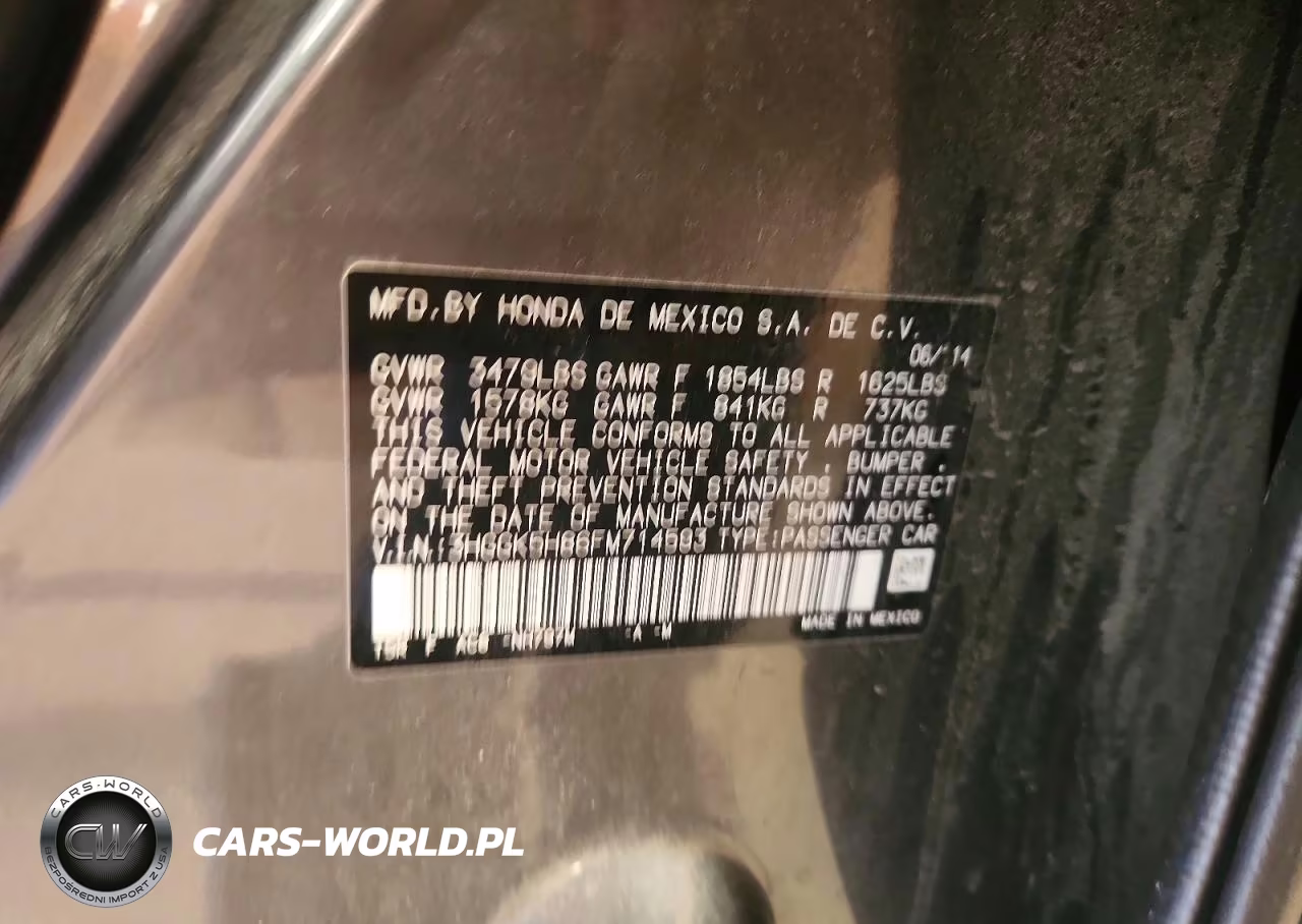 2015 Honda Fit Ex VIN:3HGGK5H86FM714593 - 12