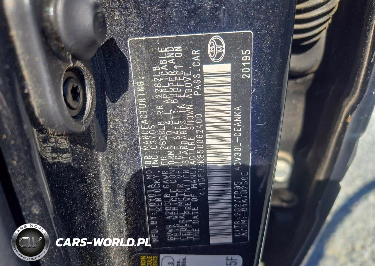 2005 Toyota Camry Le VIN:4T1BE32K85U062400 - 13