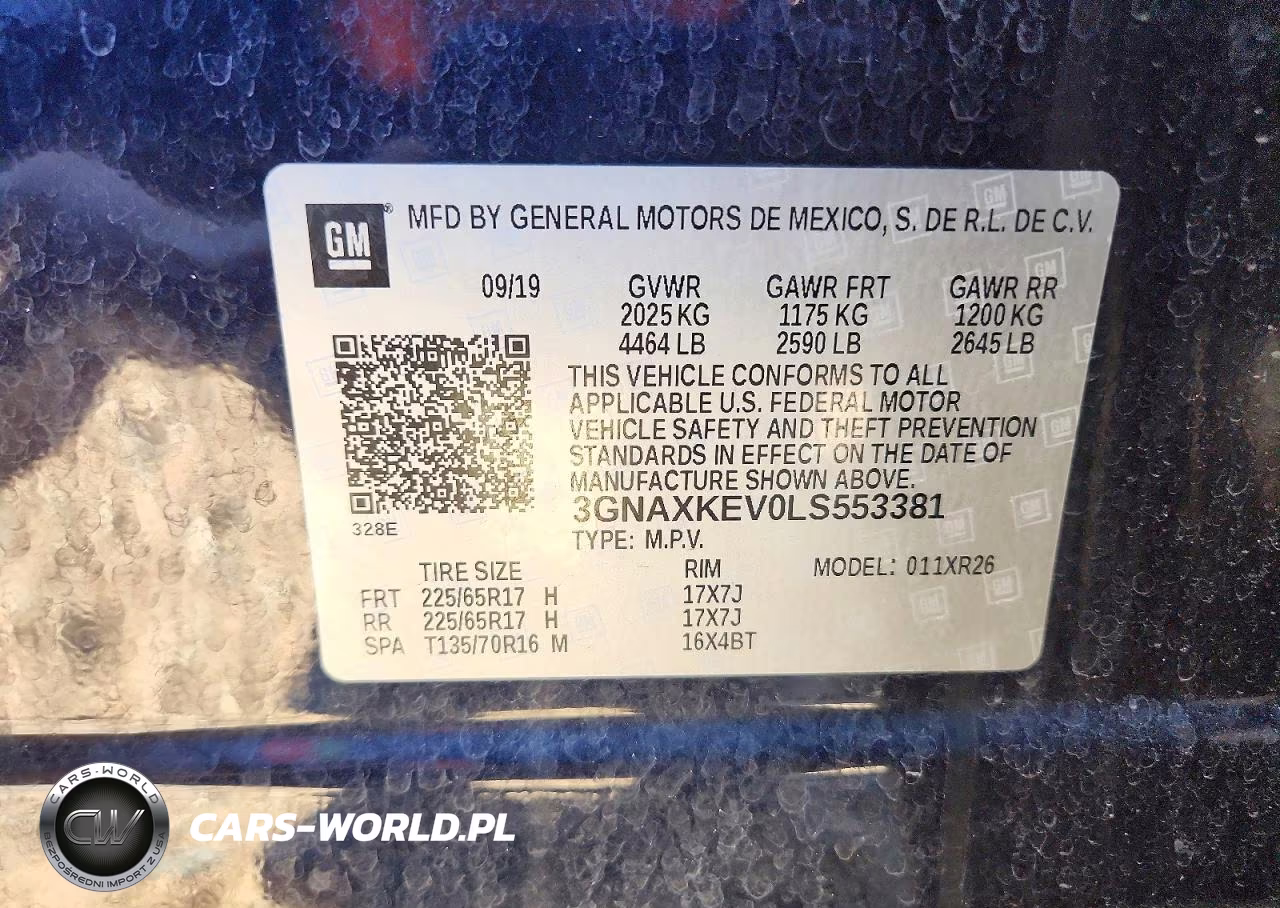 2020 Chevrolet Equinox Lt VIN:3GNAXKEV0LS553381 - 13