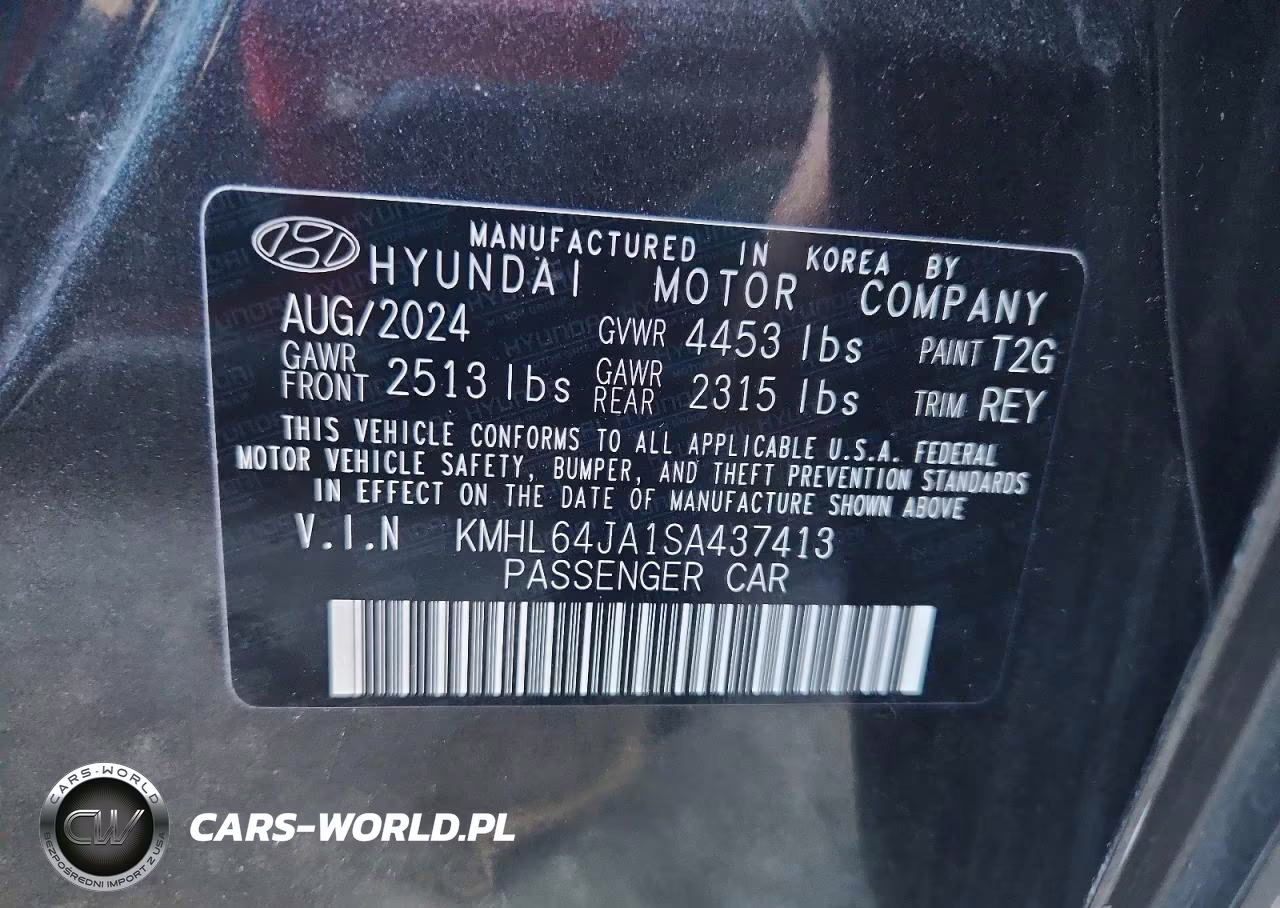 2025 Hyundai Sonata Sel VIN:KMHL64JA1SA437413 - 12