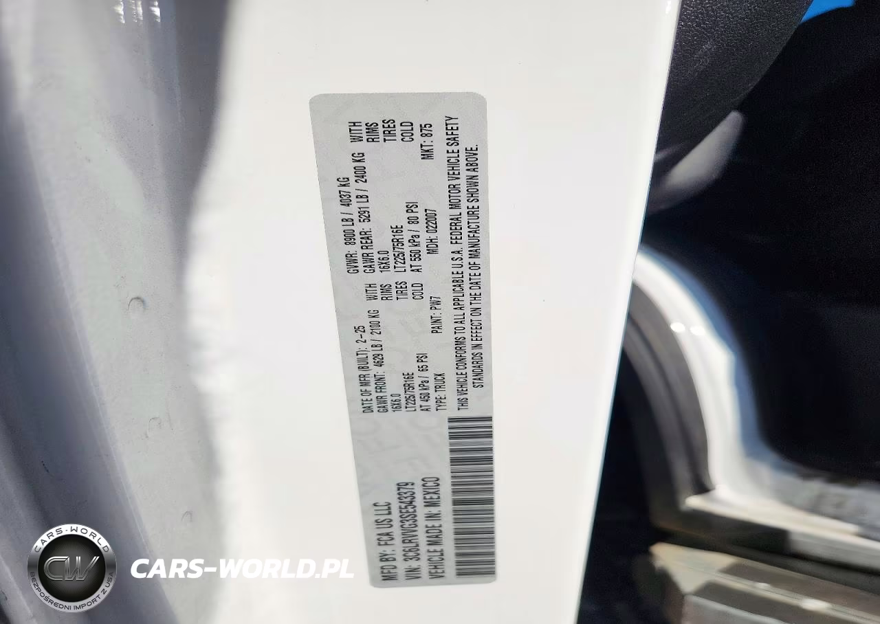 2025 Ram Promaster 2500 Delivery Van VIN:3C6LRVVG3SE543379 - 13
