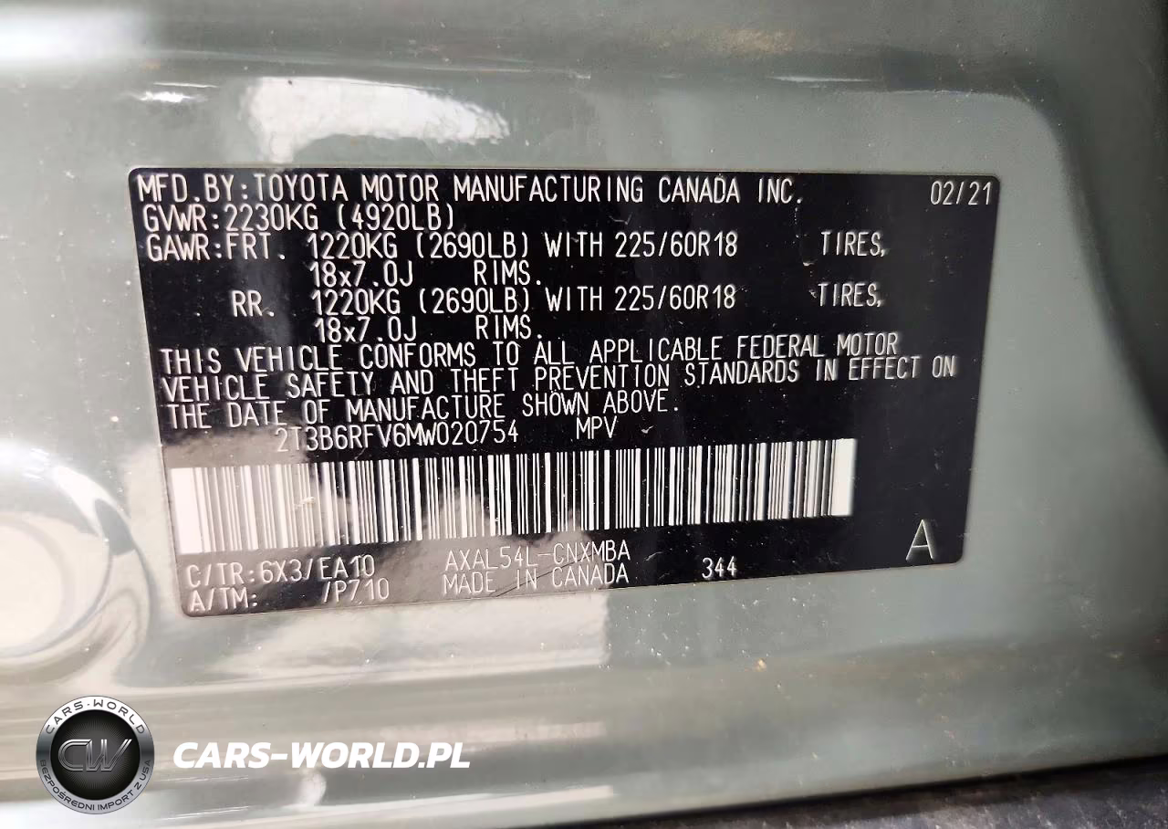 2021 Toyota Rav4 Hybrid Xle Premium VIN:2T3B6RFV6MW020754 - 13