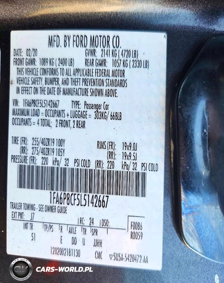 2020 Ford Mustang Gt Premium Fastback VIN:1FA6P8CF5L5142667 - 12