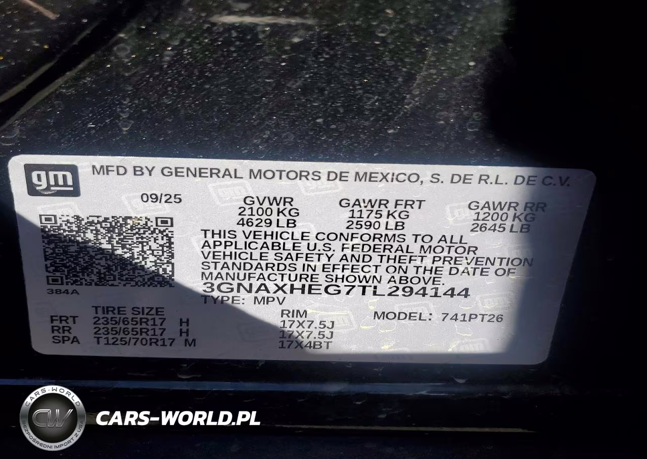 2026 Chevrolet Equinox Lt VIN:3GNAXHEG7TL294144 - 13