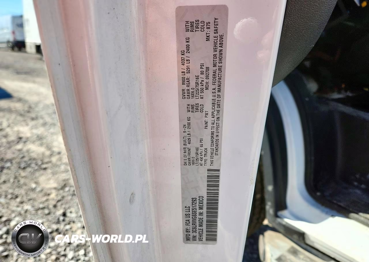 2025 Ram Promaster 2500 Delivery Van VIN:3C6LRVVG6SE517293 - 14