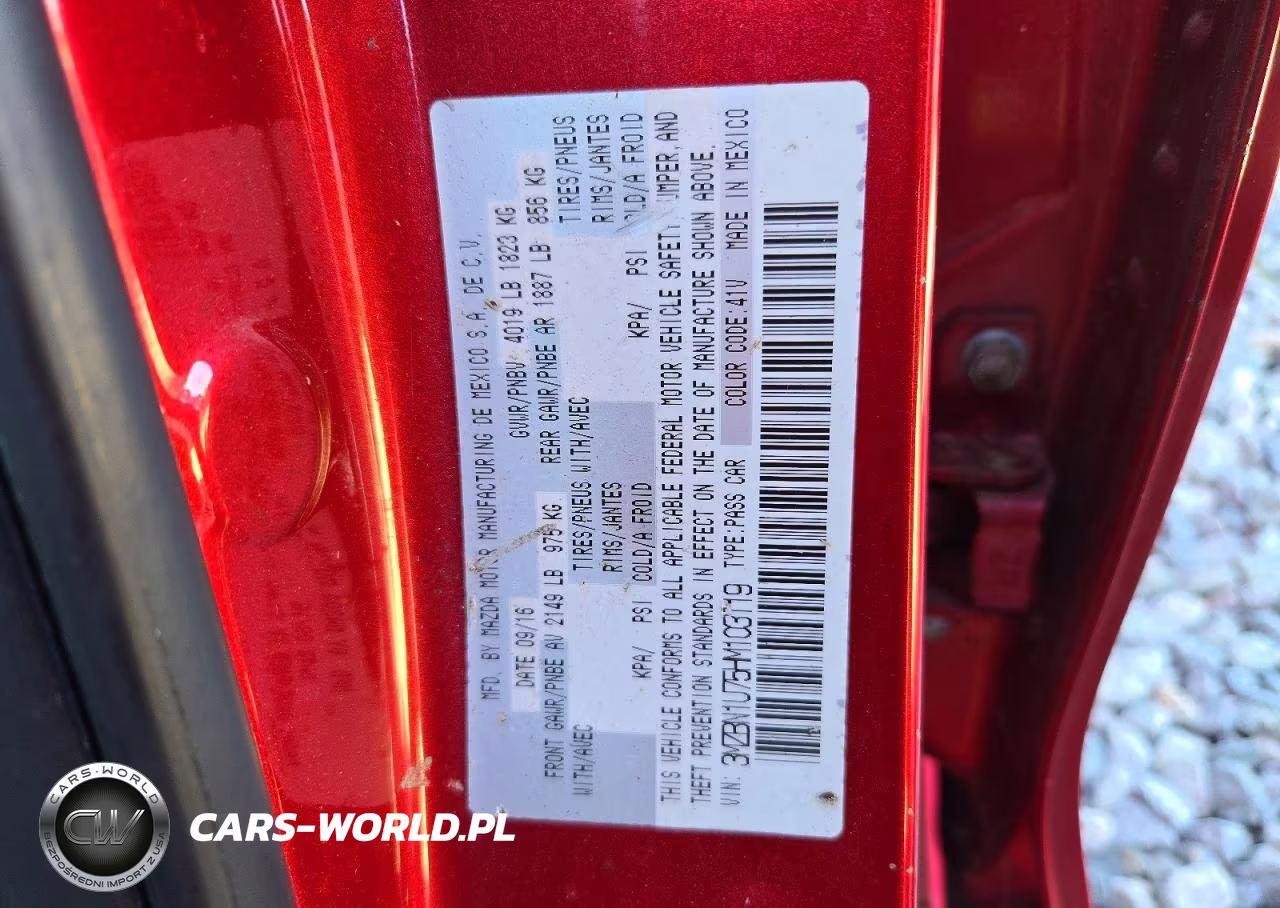 2017 Mazda 3 Sport VIN:3MZBN1U75HM103119 - 12