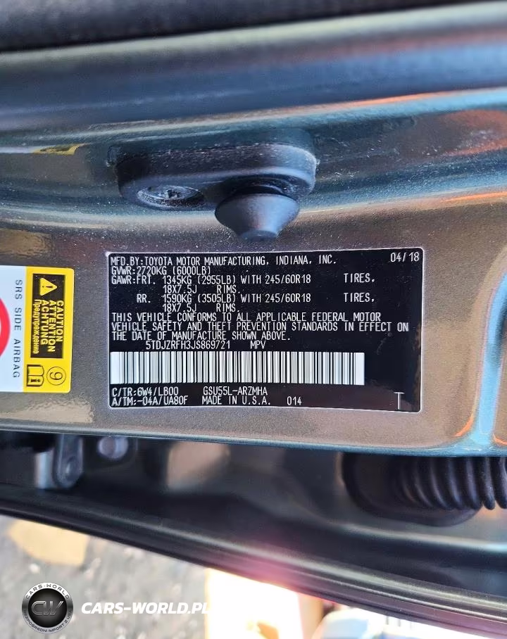 2018 Toyota Highlander Xle VIN:5TDJZRFH3JS869721 - 13