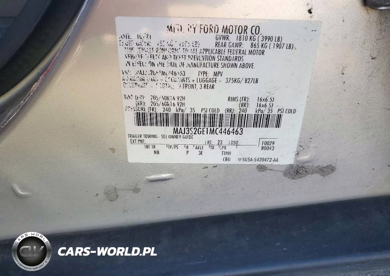 2021 Ford Ecosport Se VIN:MAJ3S2GE1MC446463 - 13