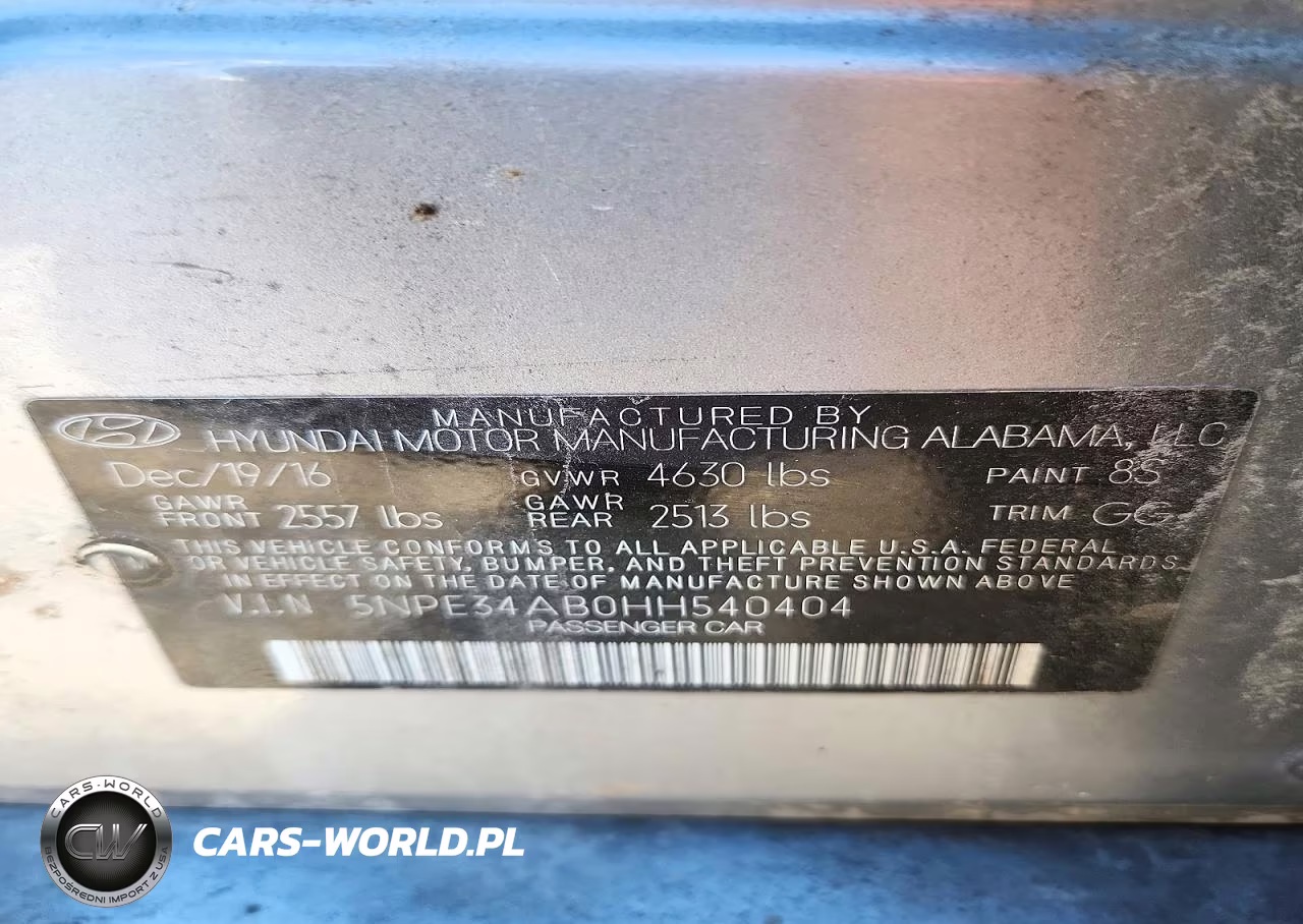 2017 Hyundai Sonata Sport 2.0T VIN:5NPE34AB0HH540404 - 12