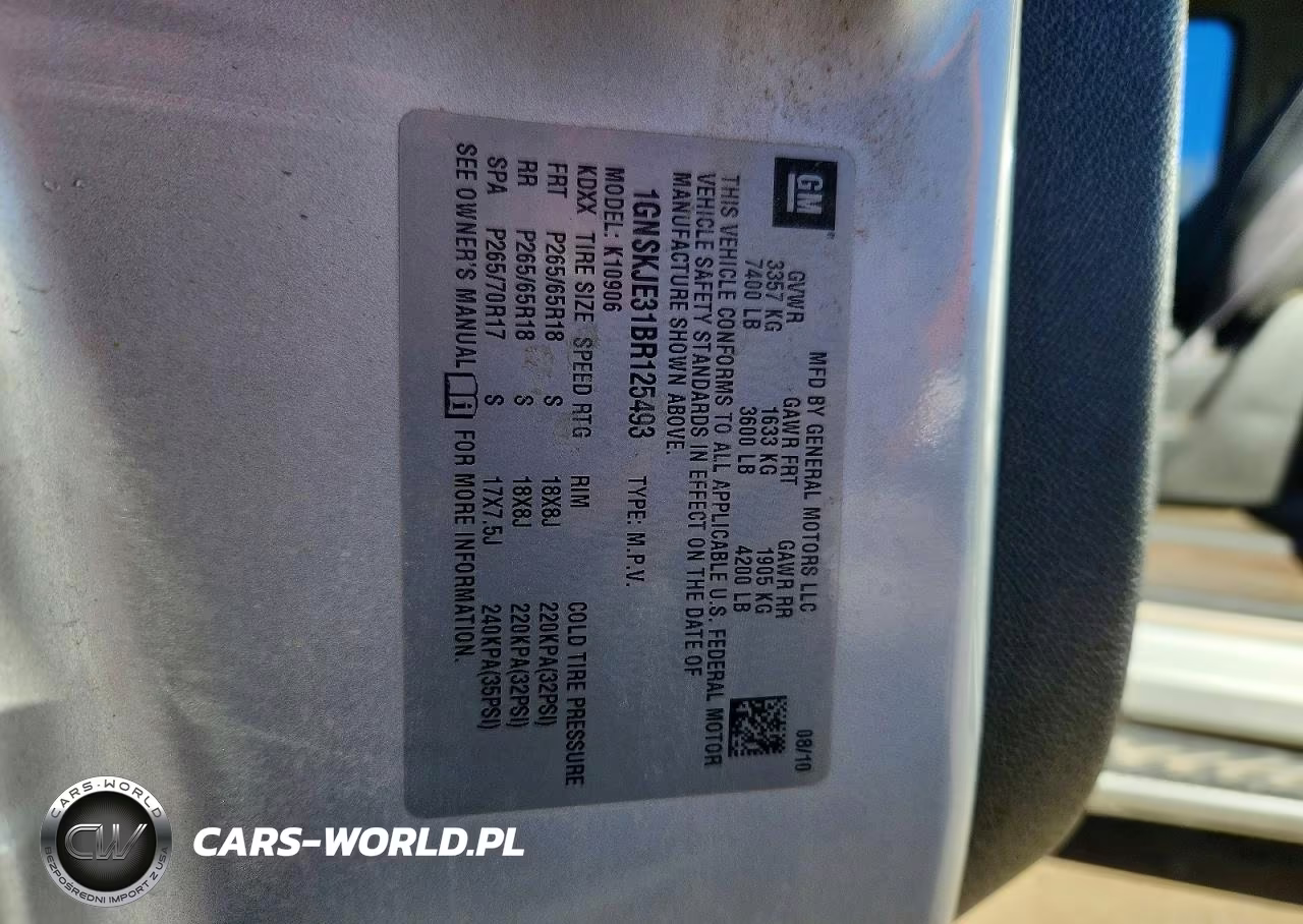 2011 Chevrolet Suburban K1500 Lt VIN:1GNSKJE31BR125493 - 13
