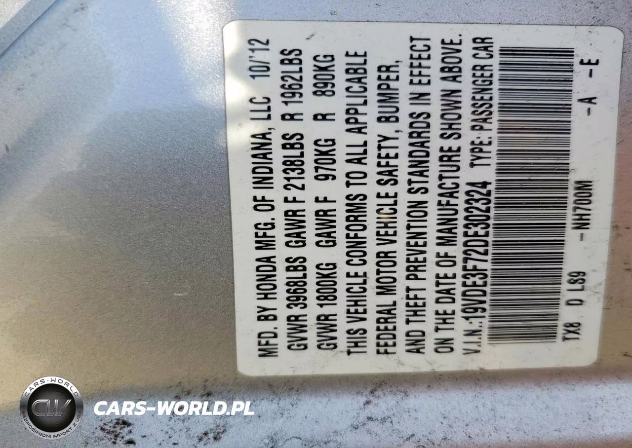 2013 Acura Ilx Hybrid Tech VIN:19VDE3F72DE302324 - 12