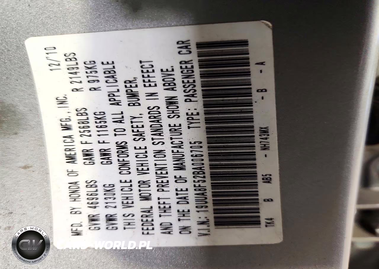 2011 Acura Tl VIN:19UUA8F52BA006705 - 12