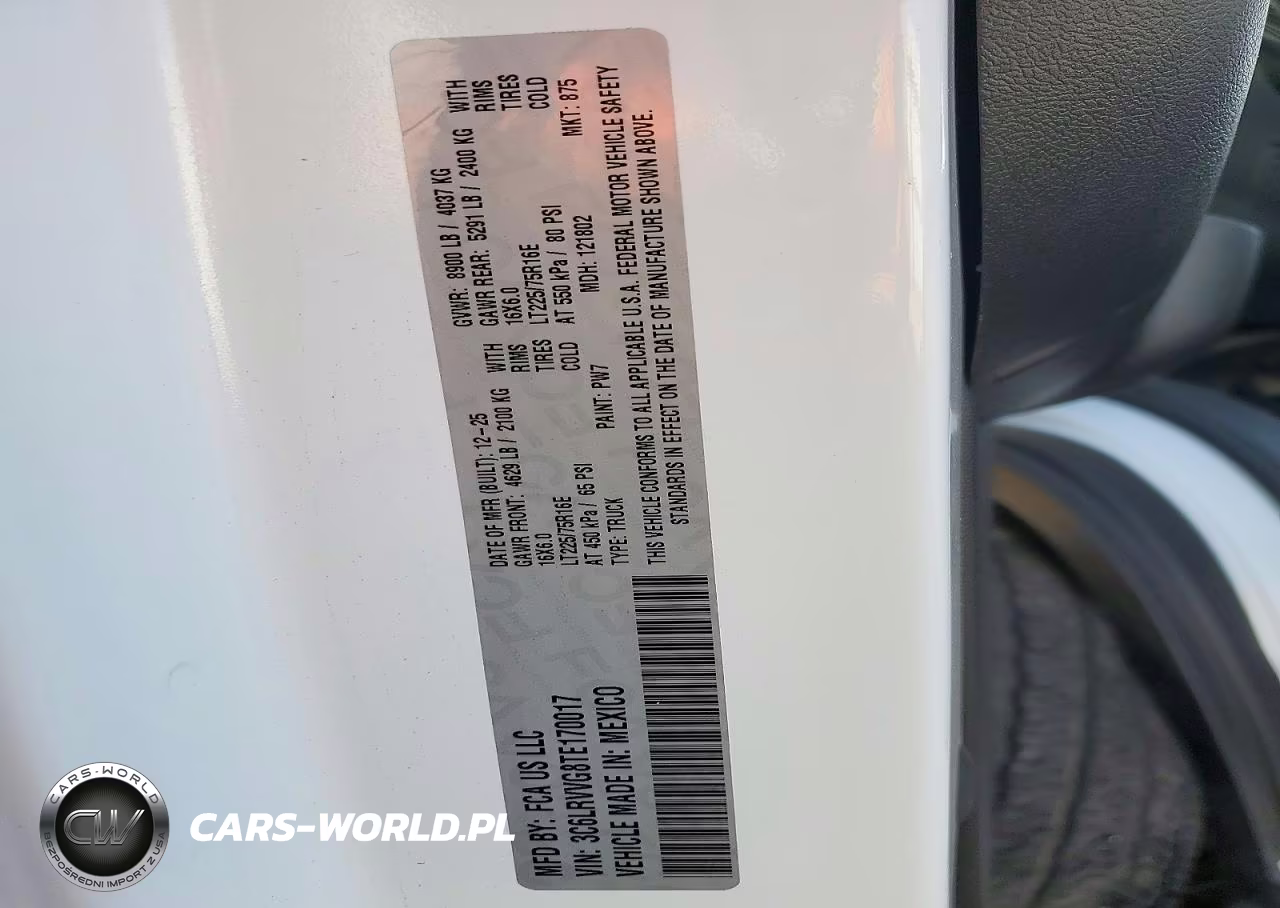2026 Ram Promaster 2500 Delivery Van VIN:3C6LRVVG8TE170017 - 13