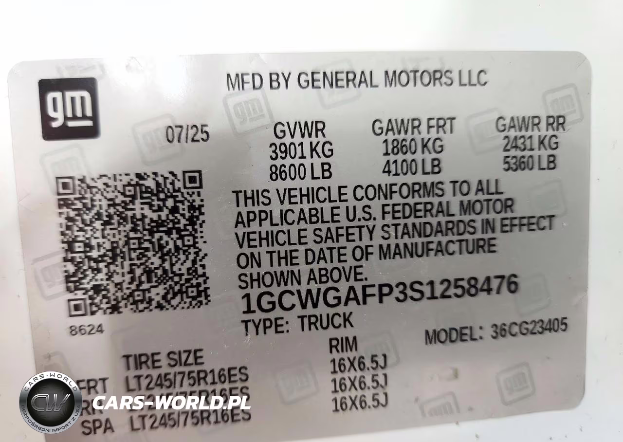 2025 Chevrolet Express G2500 VIN:1GCWGAFP3S1258476 - 13