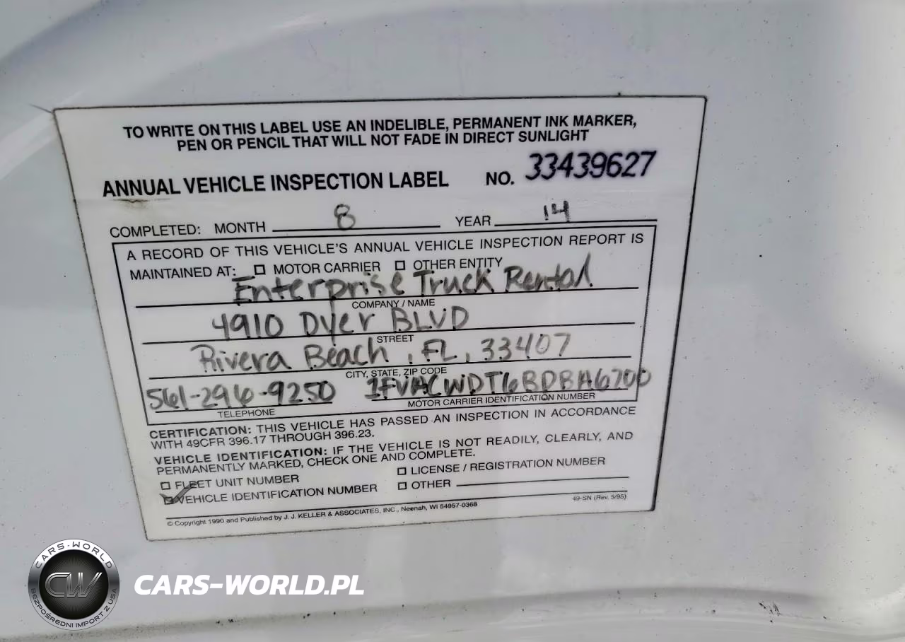 2011 Freightliner Business Class M2 Box Truck VIN:1FVACWDT6BDBA6700 - 13