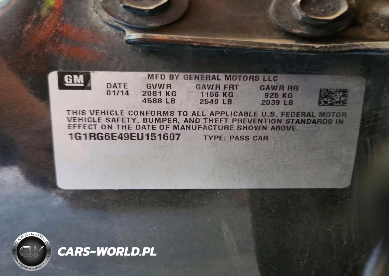 2014 Chevrolet Volt VIN:1G1RG6E49EU151607 - 13