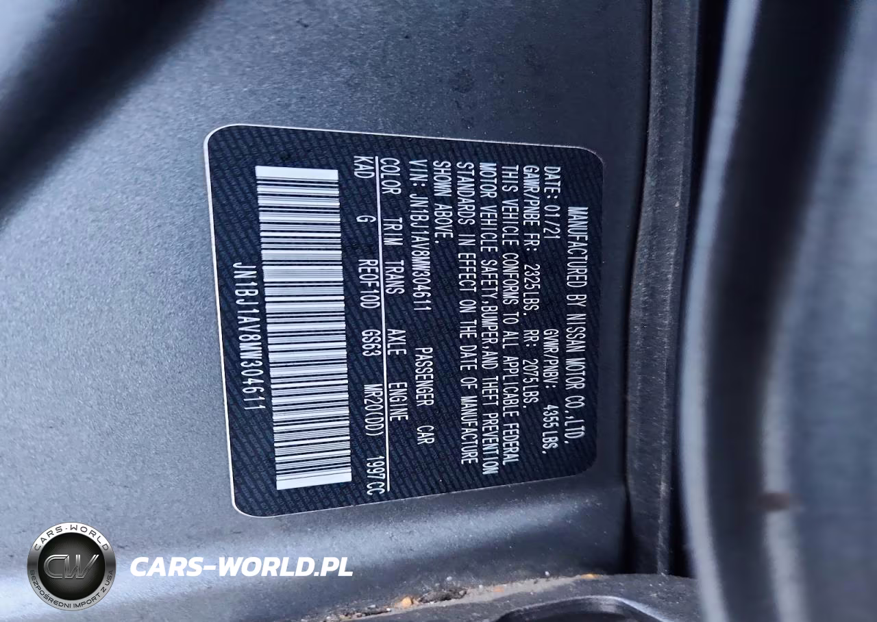 2021 Nissan Rogue Sport S VIN:JN1BJ1AV8MW304611 - 13