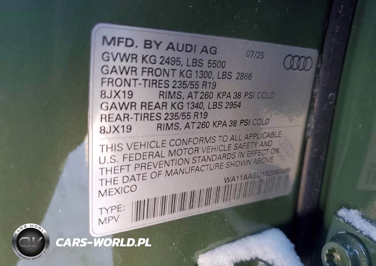 2025 Audi Q5 Premium VIN:WA11AAGU1S2060466 - 13