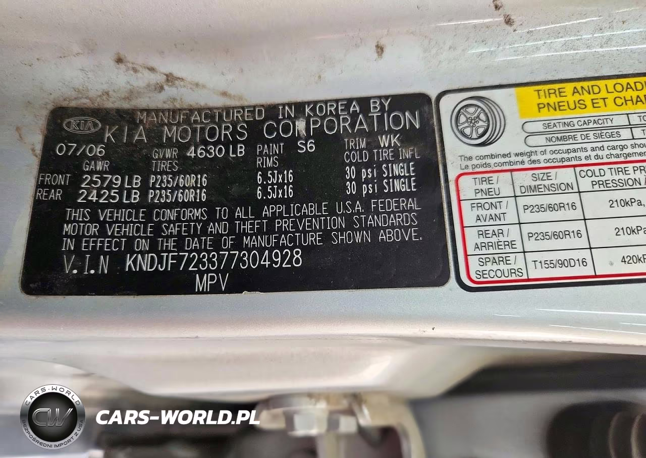 2007 Kia Sportage Lx VIN:KNDJF723377304928 - 12