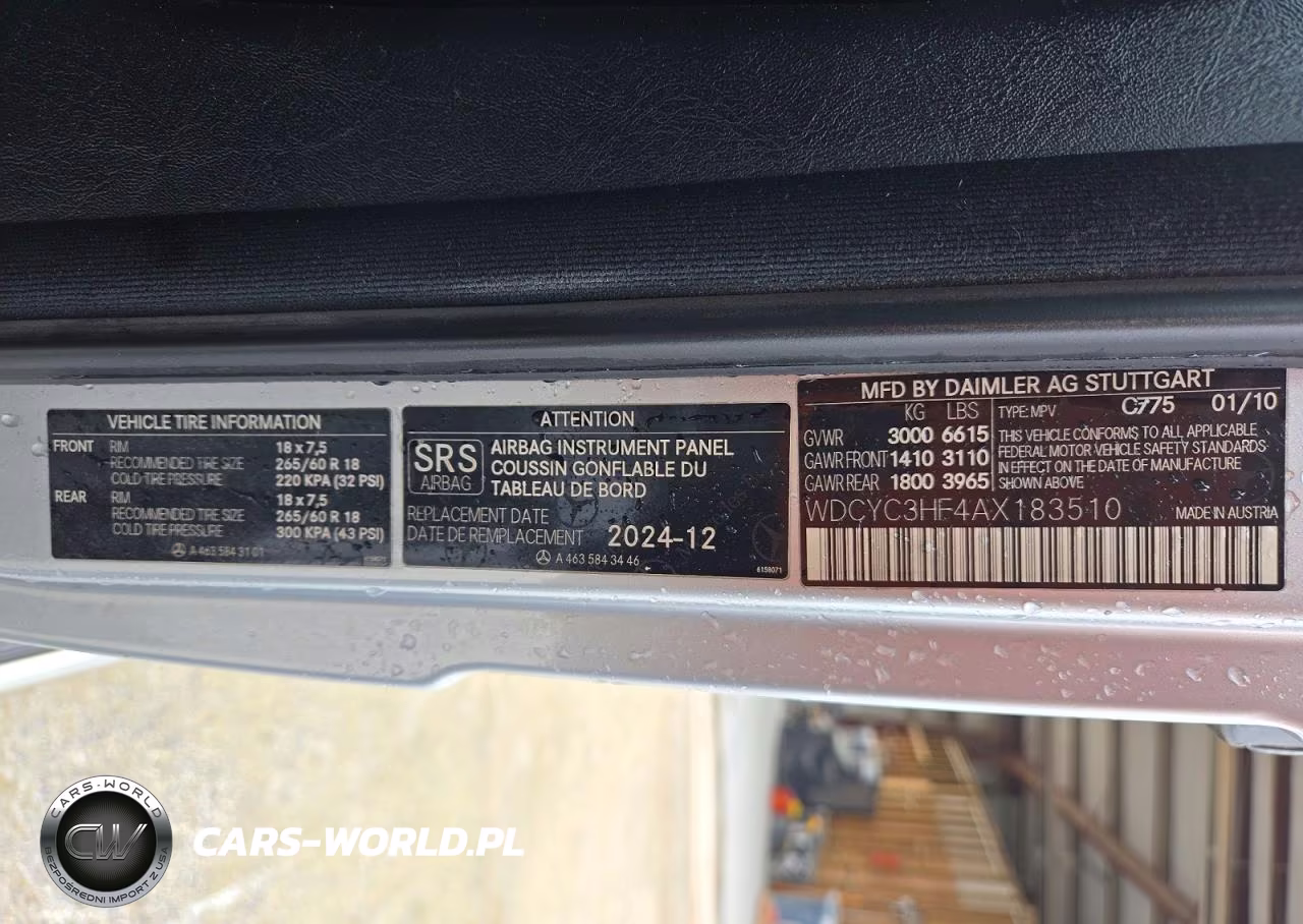 2010 Mercedes-Benz G 550 4Matic VIN:WDCYC3HF4AX183510 - 14