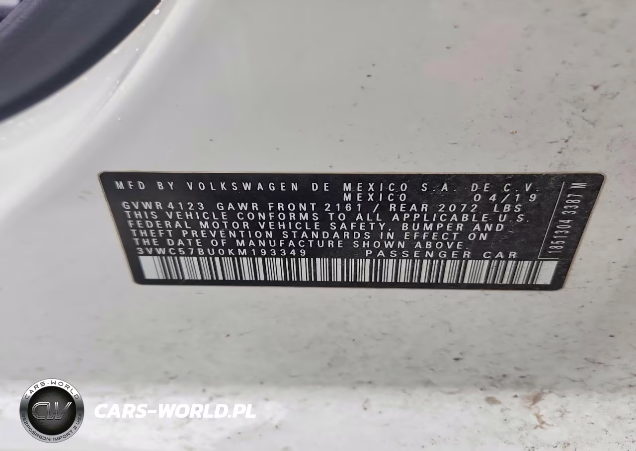 2019 Volkswagen Jetta S VIN:3VWC57BU0KM193349 - 12