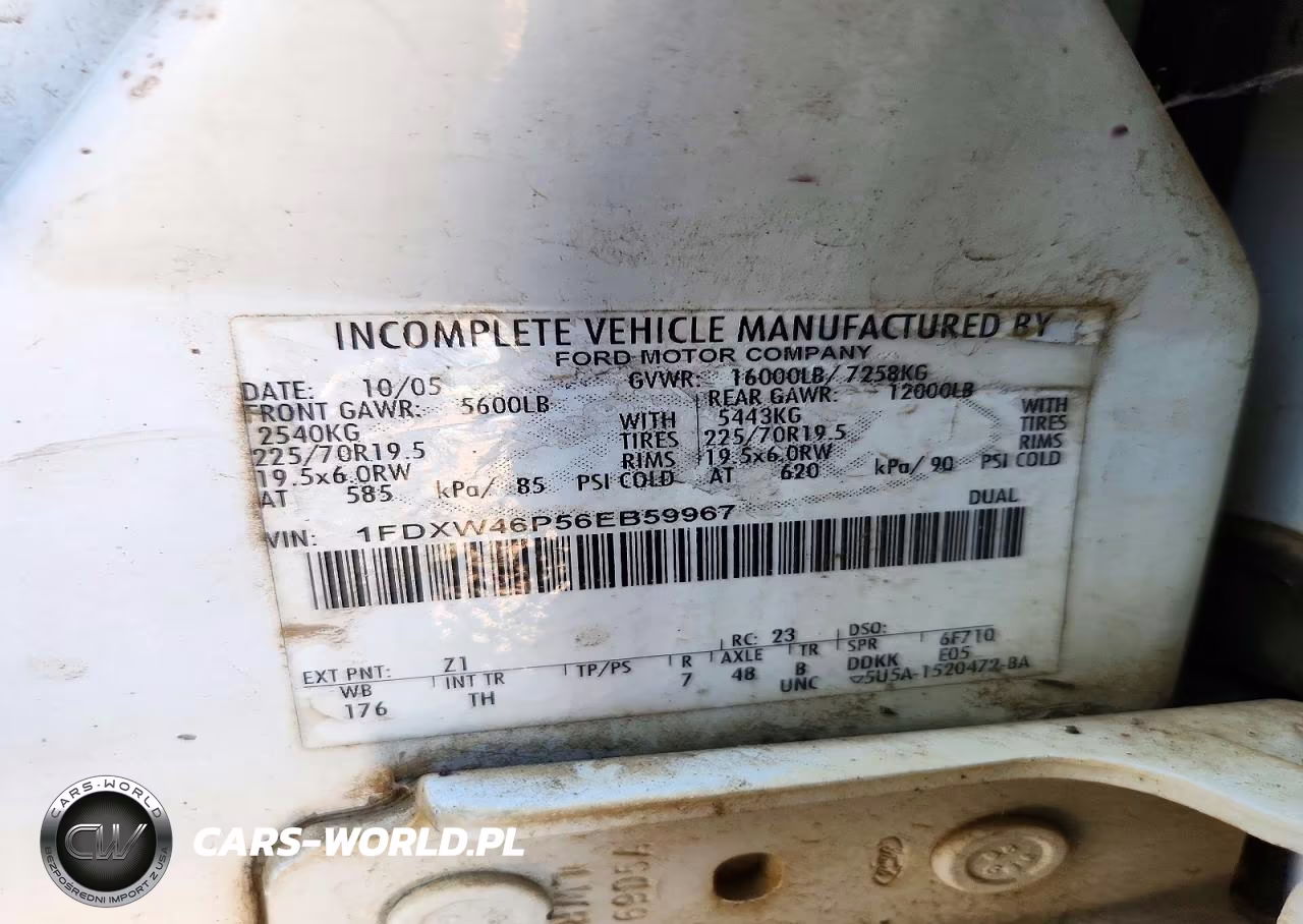 2006 Ford F450 Super Duty VIN:1FDXW46P56EB59967 - 13