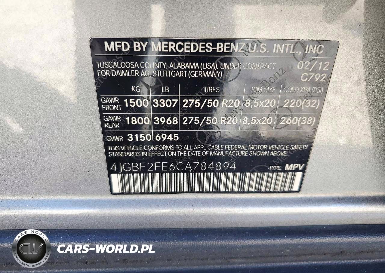 2012 Mercedes-Benz Gl 350 Bluetec VIN:4JGBF2FE6CA784894 - 13