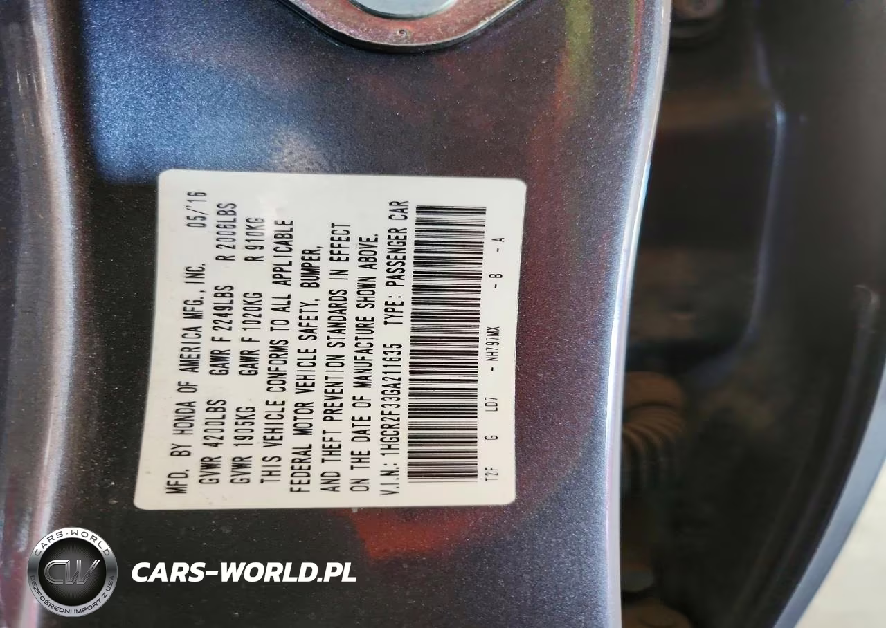 2016 Honda Accord Lx VIN:1HGCR2F33GA211635 - 12