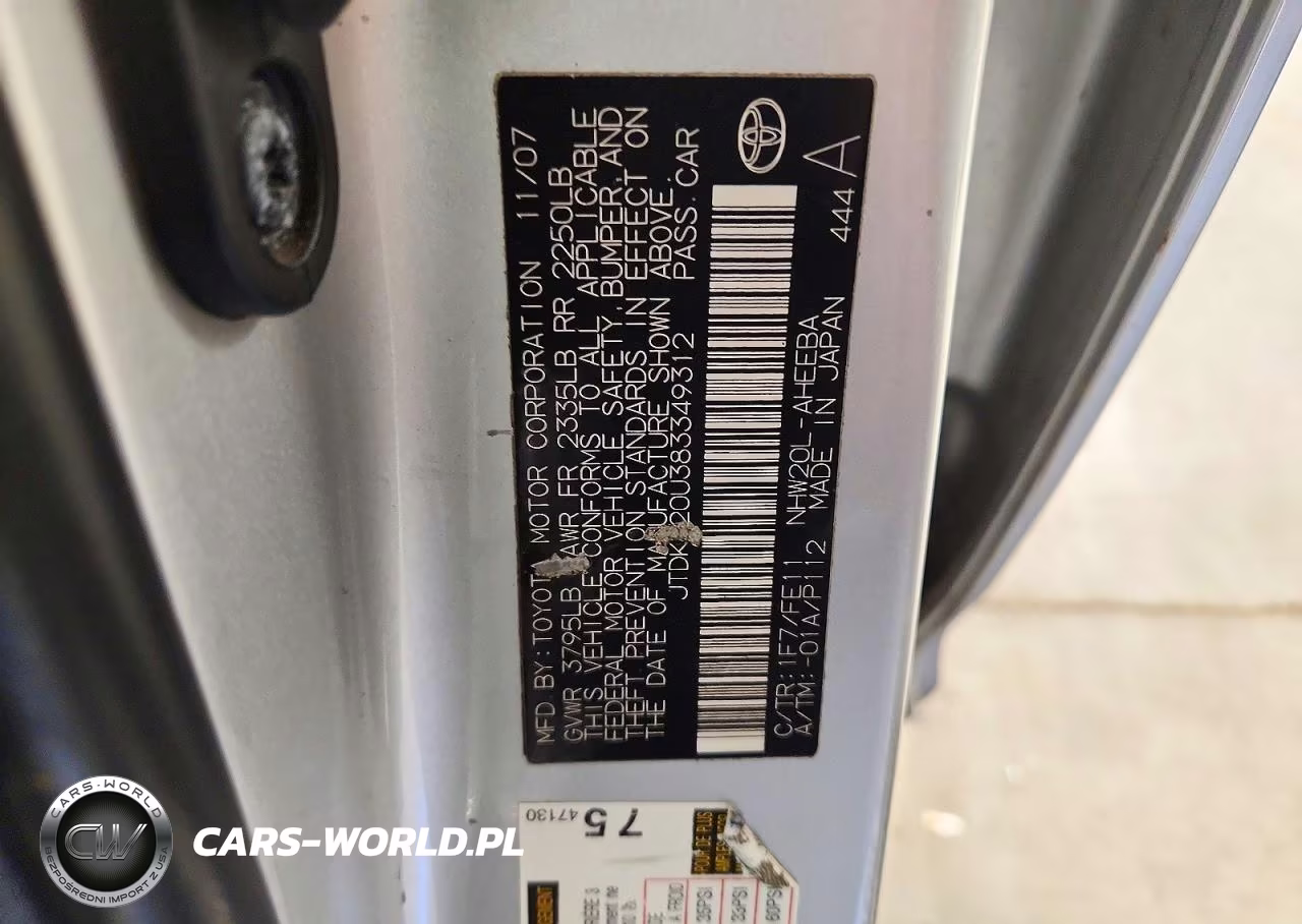 2008 Toyota Prius Base VIN:JTDKB20U383349312 - 12