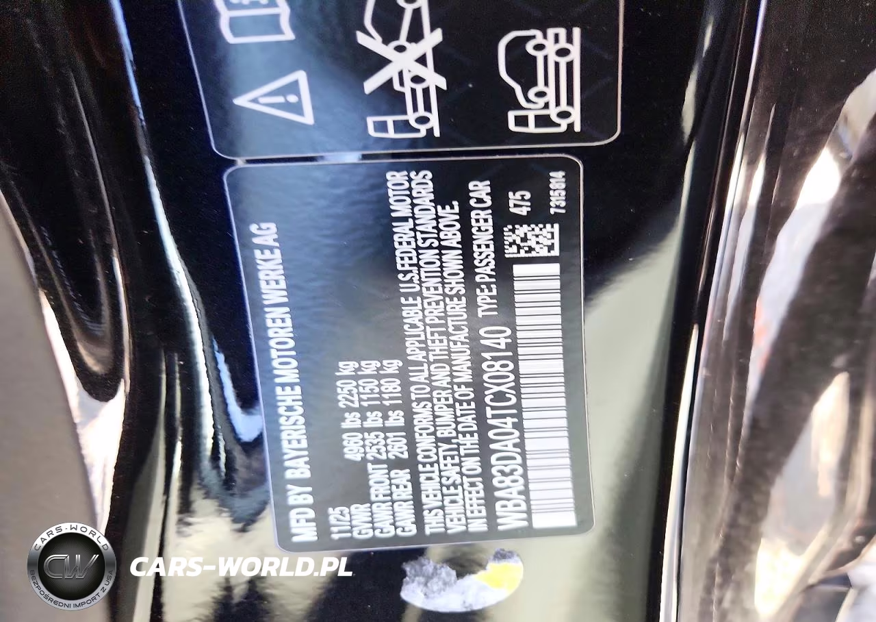 2026 BMW M440Xi VIN:WBA83DA04TCX08140 - 12