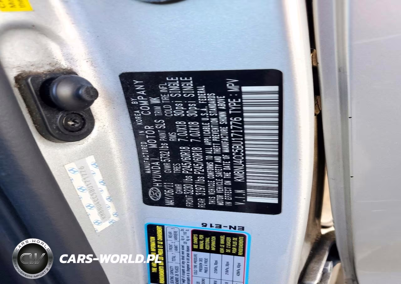 2011 Hyundai Veracruz Limited VIN:KM8NU4CC5BU171776 - 13