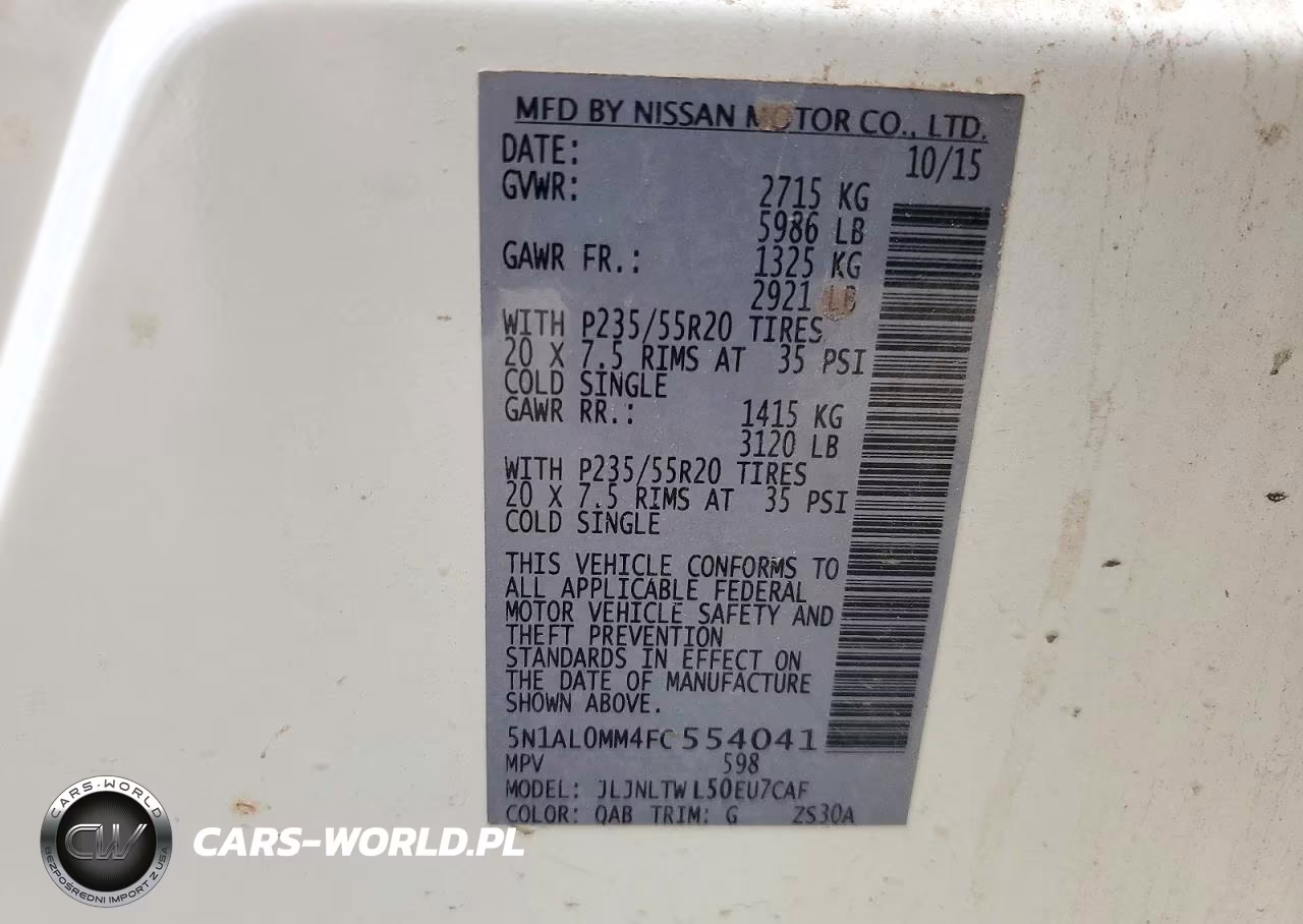 2015 Infiniti Qx60 Base VIN:5N1AL0MM4FC554041 - 13