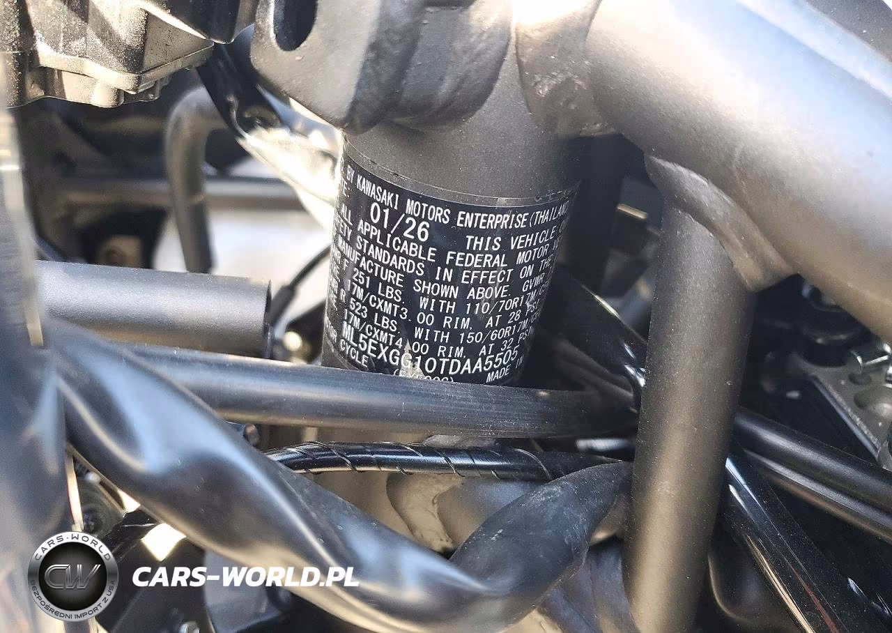 2026 Kawasaki Ex500 VIN:ML5EXGG10TDAA5505 - 10