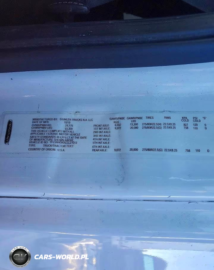 2020 Freightliner Cascadia 126 Semi Truck VIN:1FUJHHDRXLLLZ1013 - 10