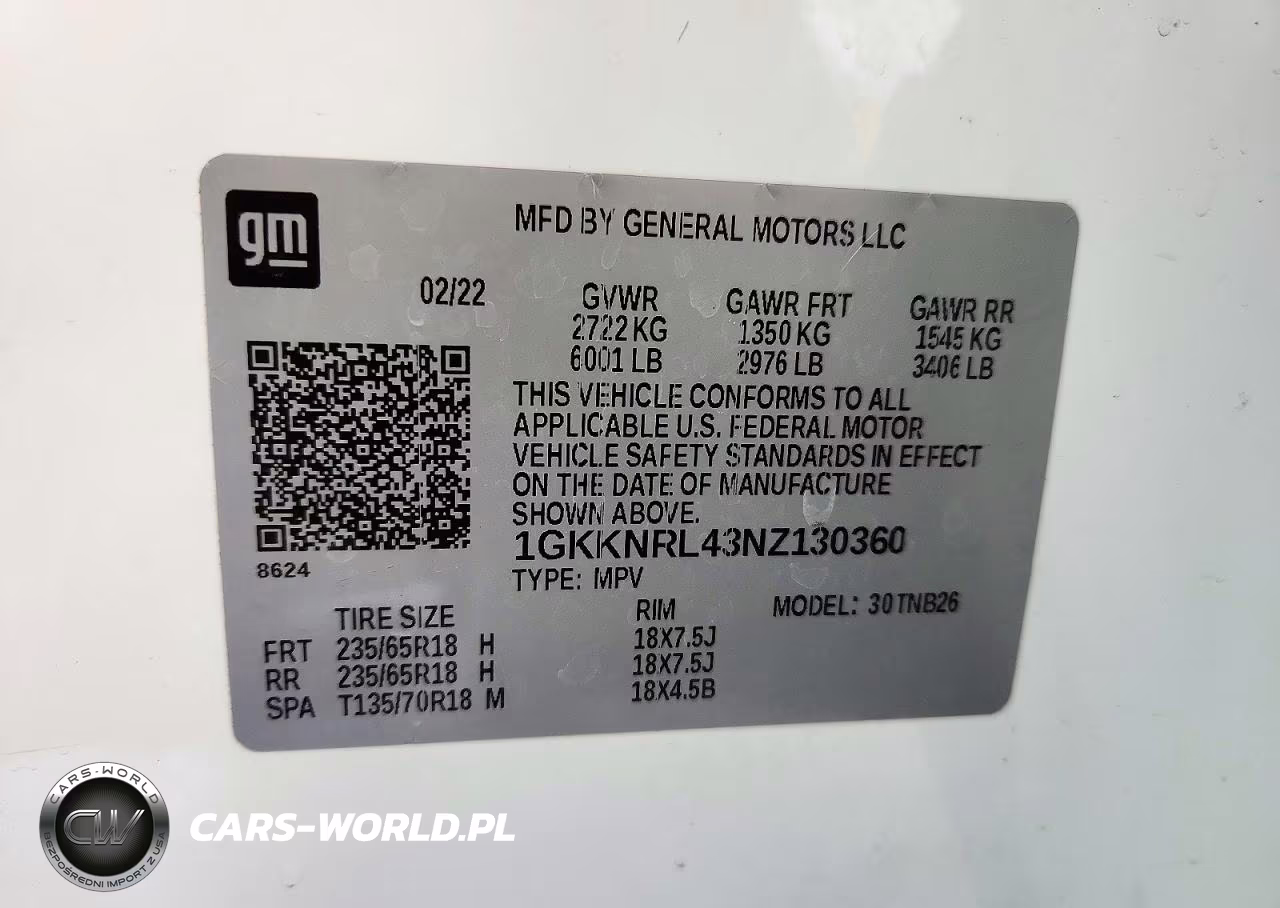 2022 GMC Acadia Sle VIN:1GKKNRL43NZ130360 - 13