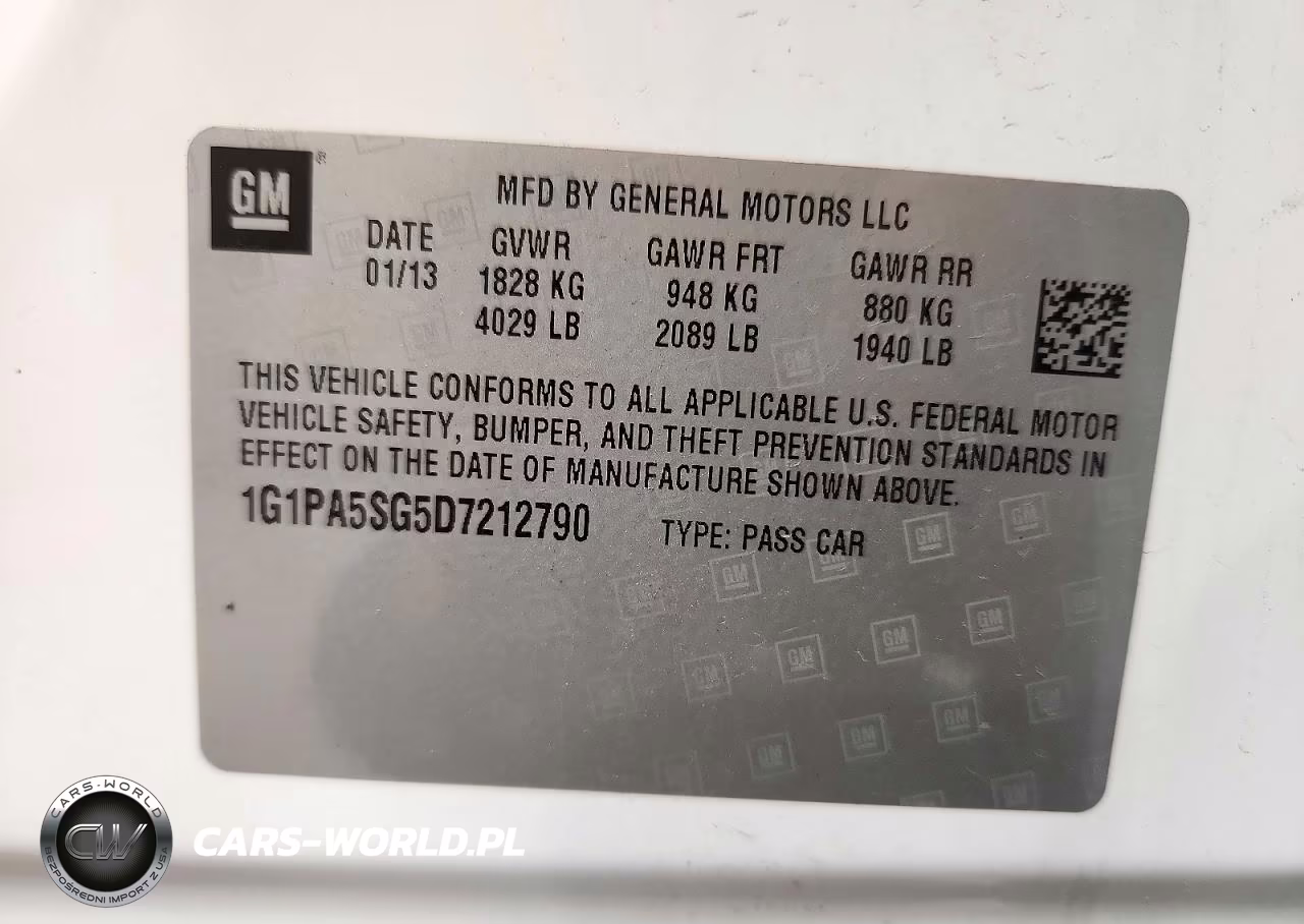 2013 Chevrolet Cruze Ls VIN:1G1PA5SG5D7212790 - 12