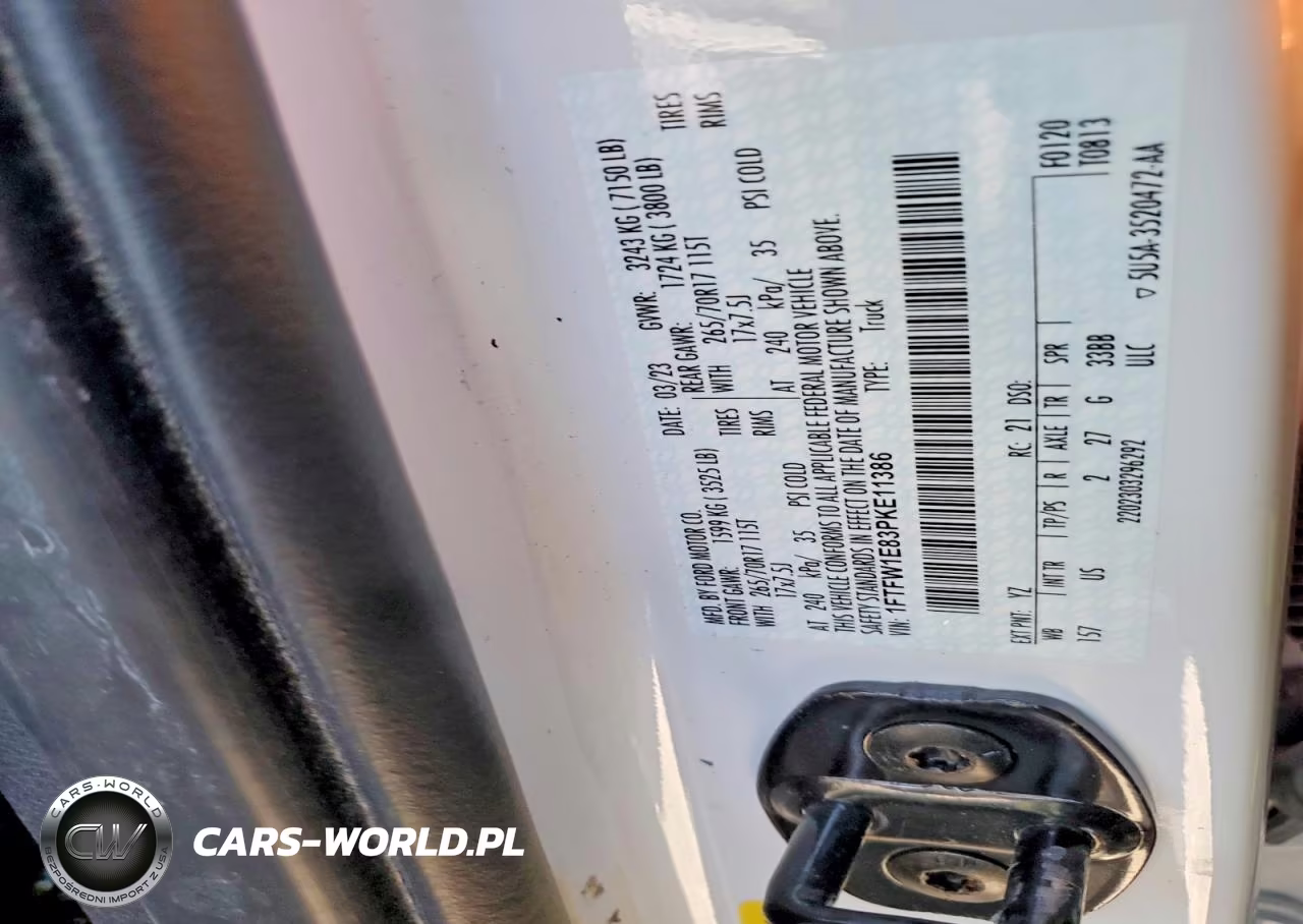 2023 Ford F150 Supercrew VIN:1FTFW1E83PKE11386 - 12