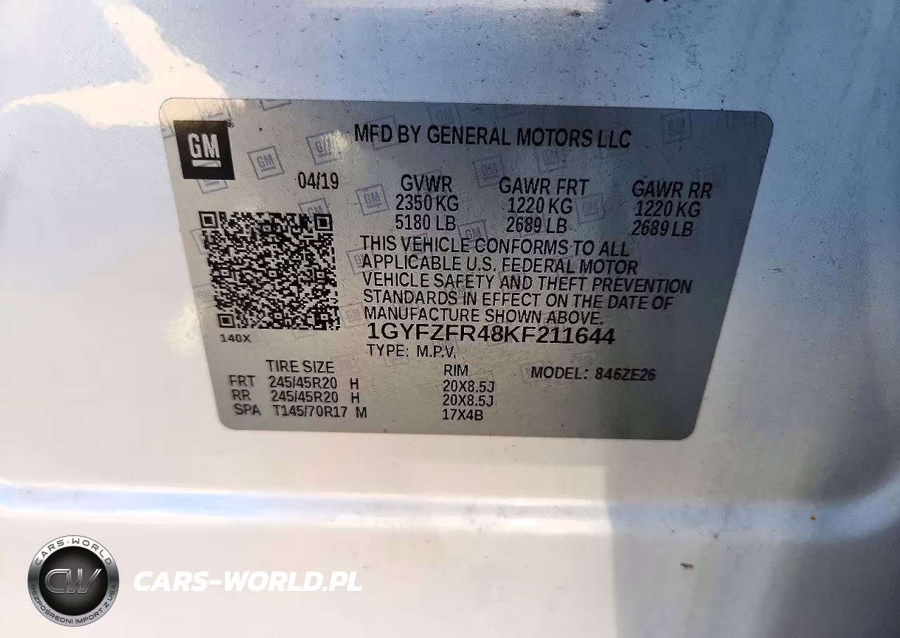 2019 Cadillac Xt4 Sport VIN:1GYFZFR48KF211644 - 13