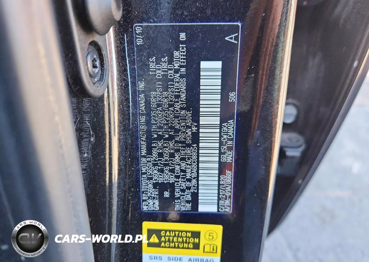 2011 Lexus Rx 350 VIN:2T2BK1BA6BC088054 - 13