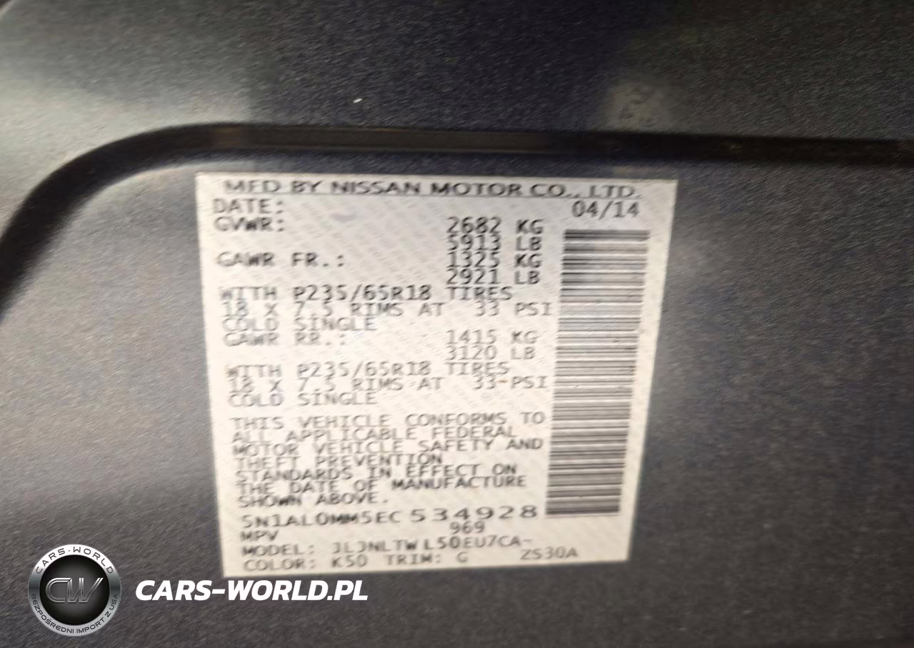 2014 Infiniti Qx60 Base VIN:5N1AL0MM5EC534928 - 13
