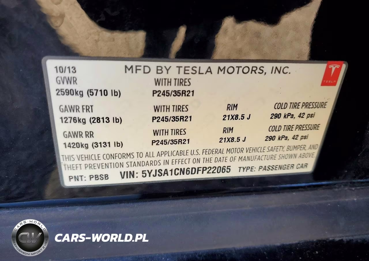 2013 Tesla Model S VIN:5YJSA1CN6DFP22065 - 12
