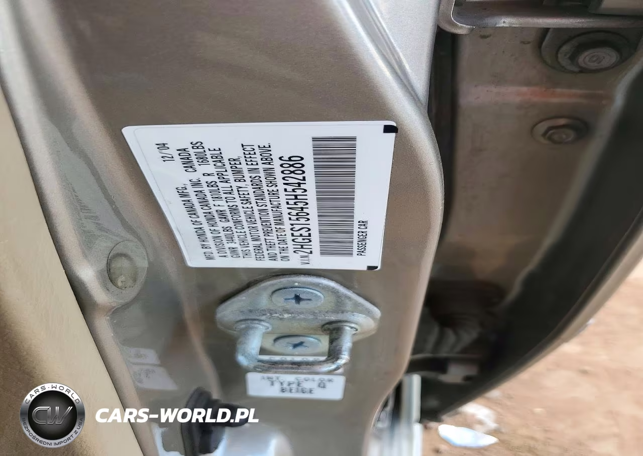 2005 Honda Civic Lx VIN:2HGES15645H542886 - 12