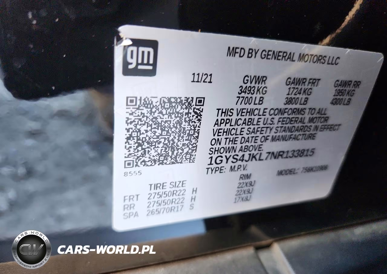 2022 Cadillac Escalade Esv Luxury VIN:1GYS4JKL7NR133815 - 13