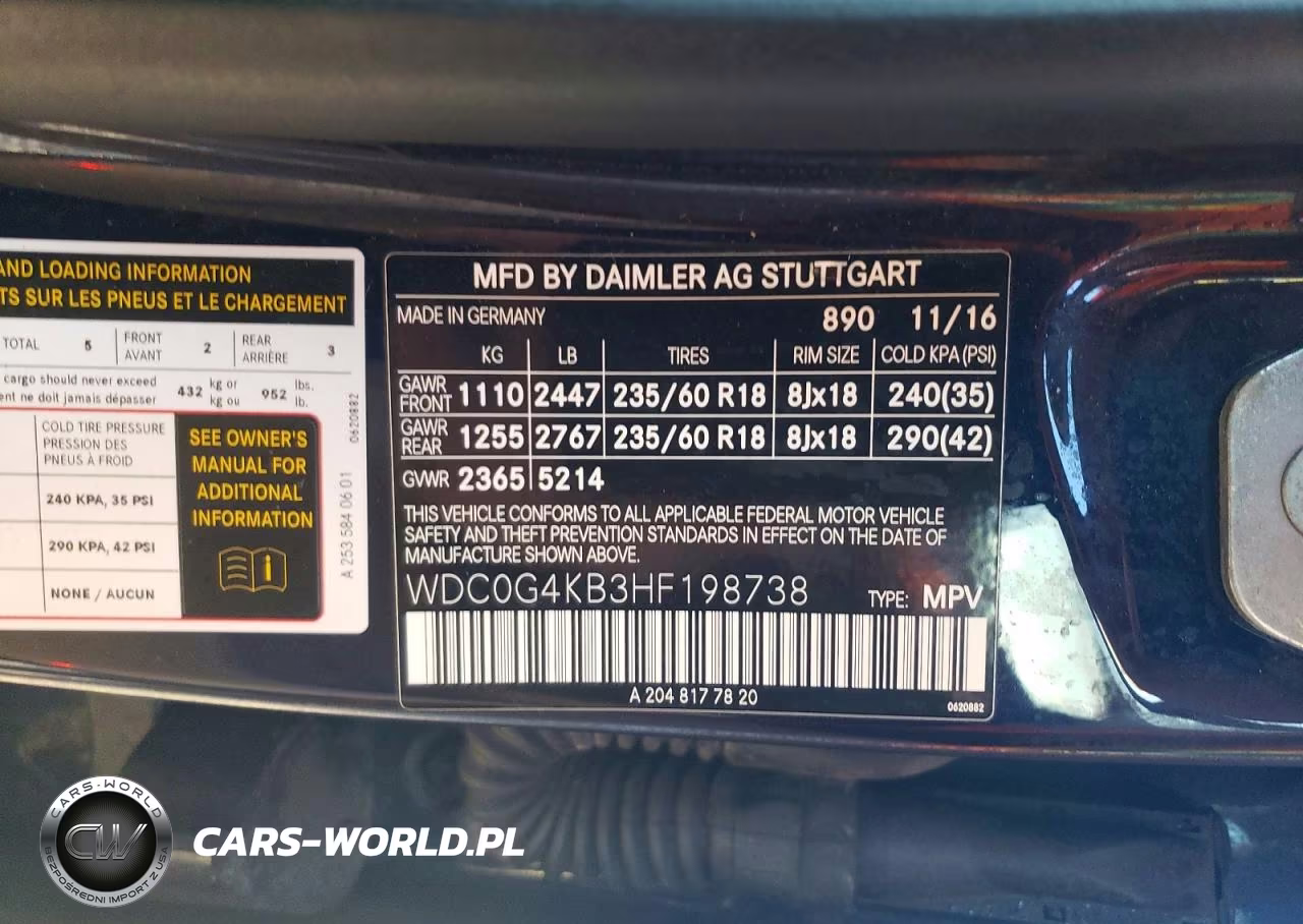 2017 Mercedes-Benz Glc 300 4Matic VIN:WDC0G4KB3HF198738 - 14