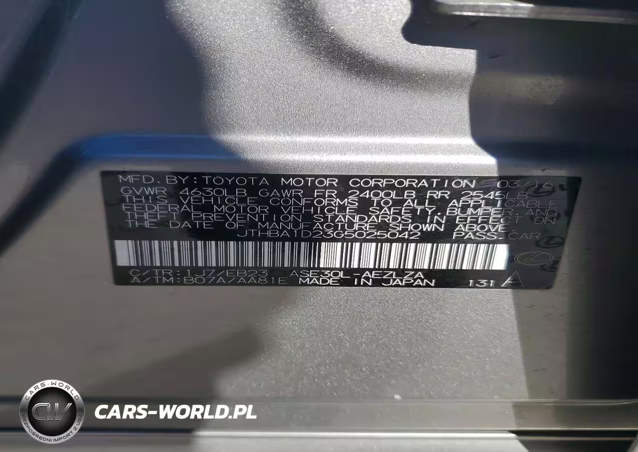 2016 Lexus Is 200T Base VIN:JTHBA1D23G5025042 - 12