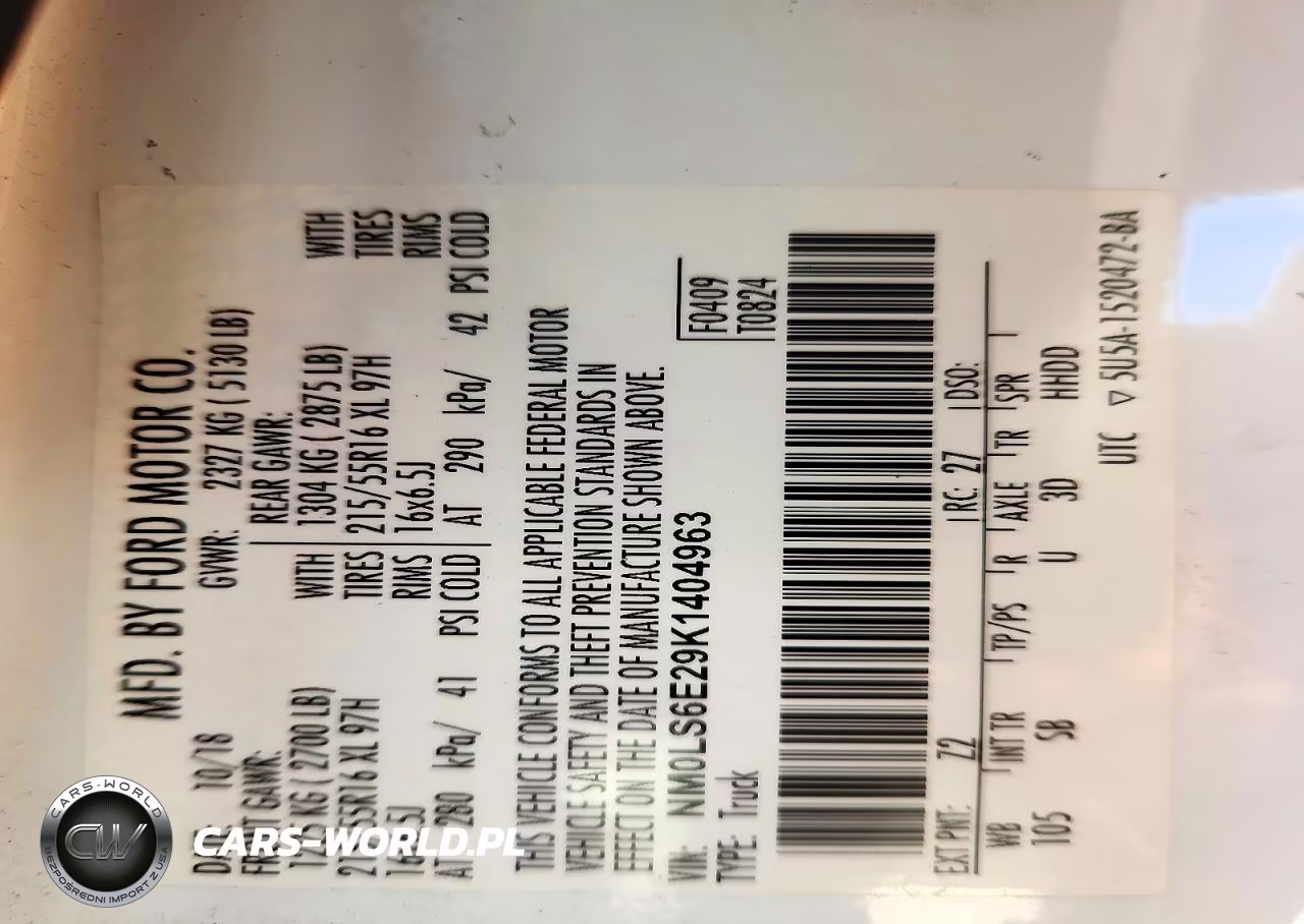 2019 Ford Transit Connect Xl Delivery Van VIN:NM0LS6E29K1404963 - 12