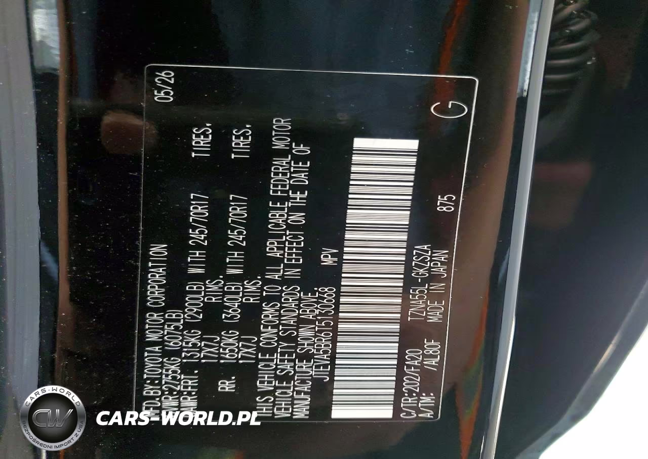 2026 Toyota 4Runner Sr5 VIN:JTEVA5BR6T5130668 - 14