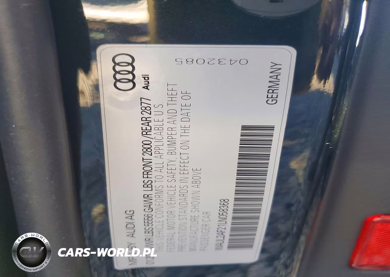 2020 Audi A6 Premium Plus VIN:WAUL2AF21LN058368 - 12