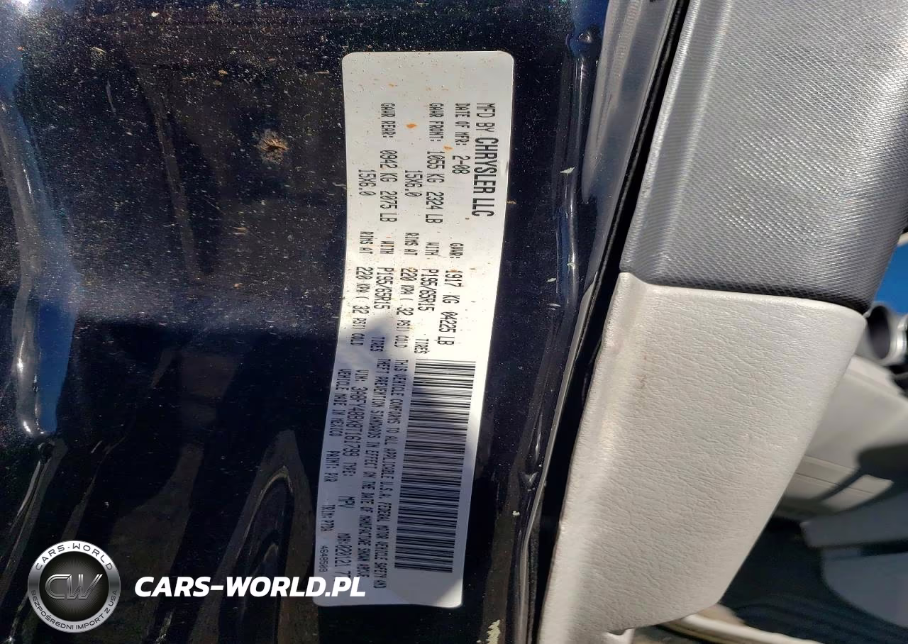 2008 Chrysler Pt Cruiser VIN:3A8FY48BX8T161799 - 12