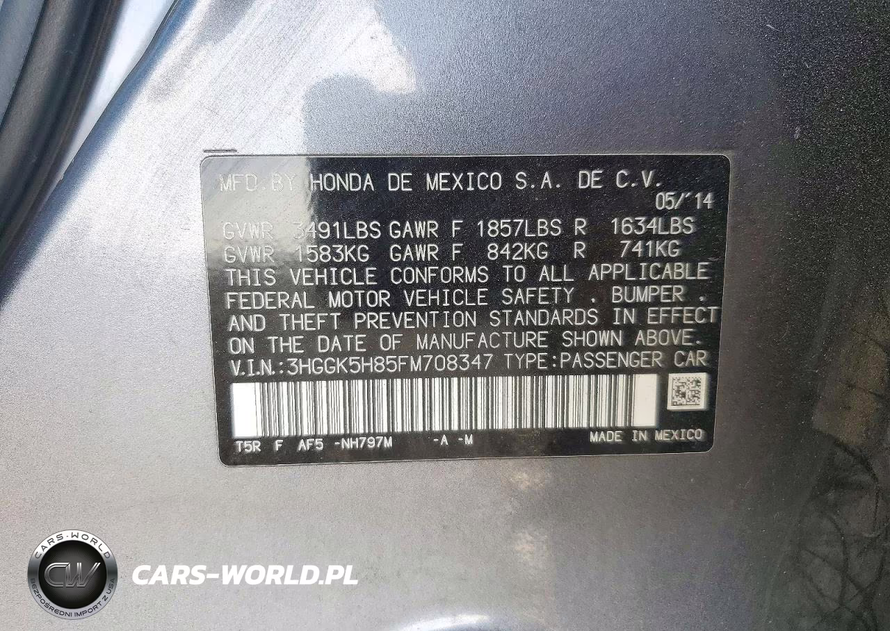 2015 Honda Fit Ex VIN:3HGGK5H85FM708347 - 12
